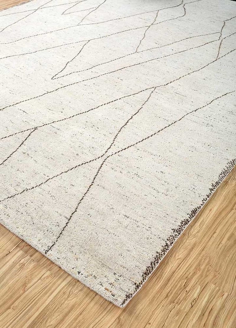 Alfombra de lana - 300 x 240 cm - blanco natural