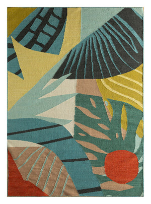 Alfombra de lana - 270 x 180 cm - multicolor