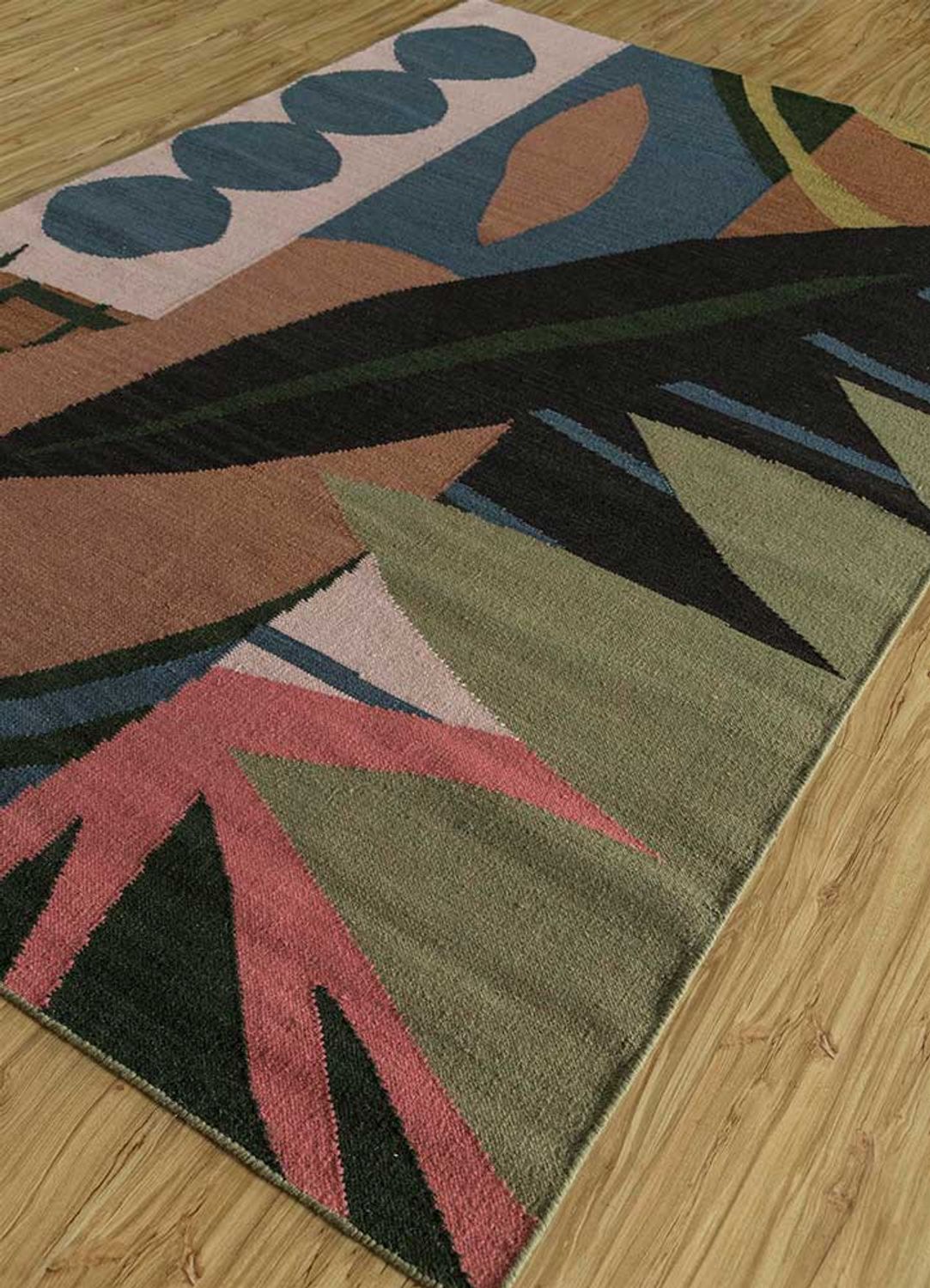 Alfombra de lana - 270 x 180 cm - multicolor