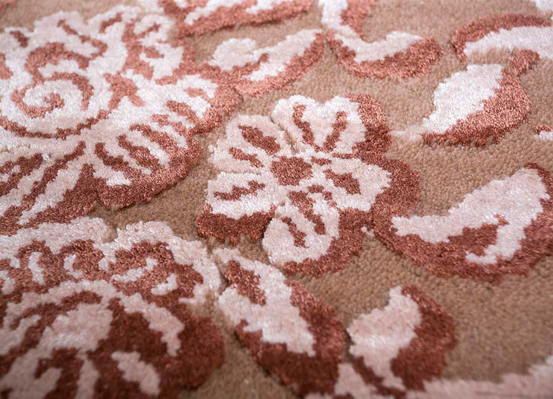 Alfombra de lana - 300 x 240 cm - rojo claro