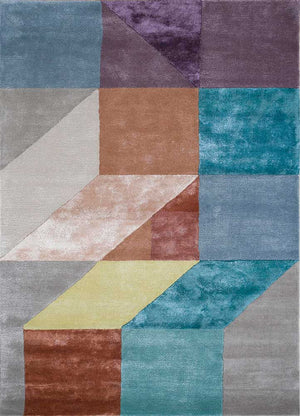 Alfombra de lana - 270 x 180 cm - multicolor