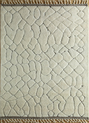 Alfombra de lana - 300 x 200 cm - crema