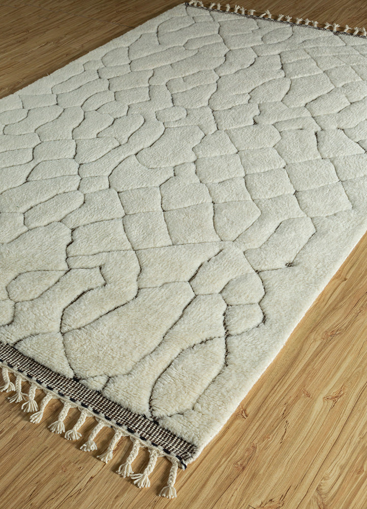 Alfombra de lana - 300 x 200 cm - crema