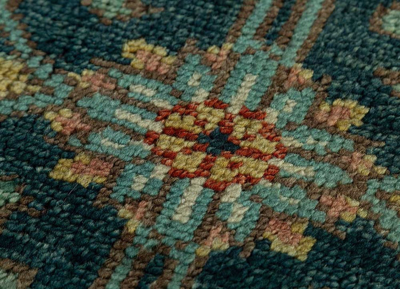 Alfombra de lana - 300 x 200 cm - verde oscuro