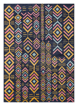Alfombra de lana - 300 x 200 cm - azul