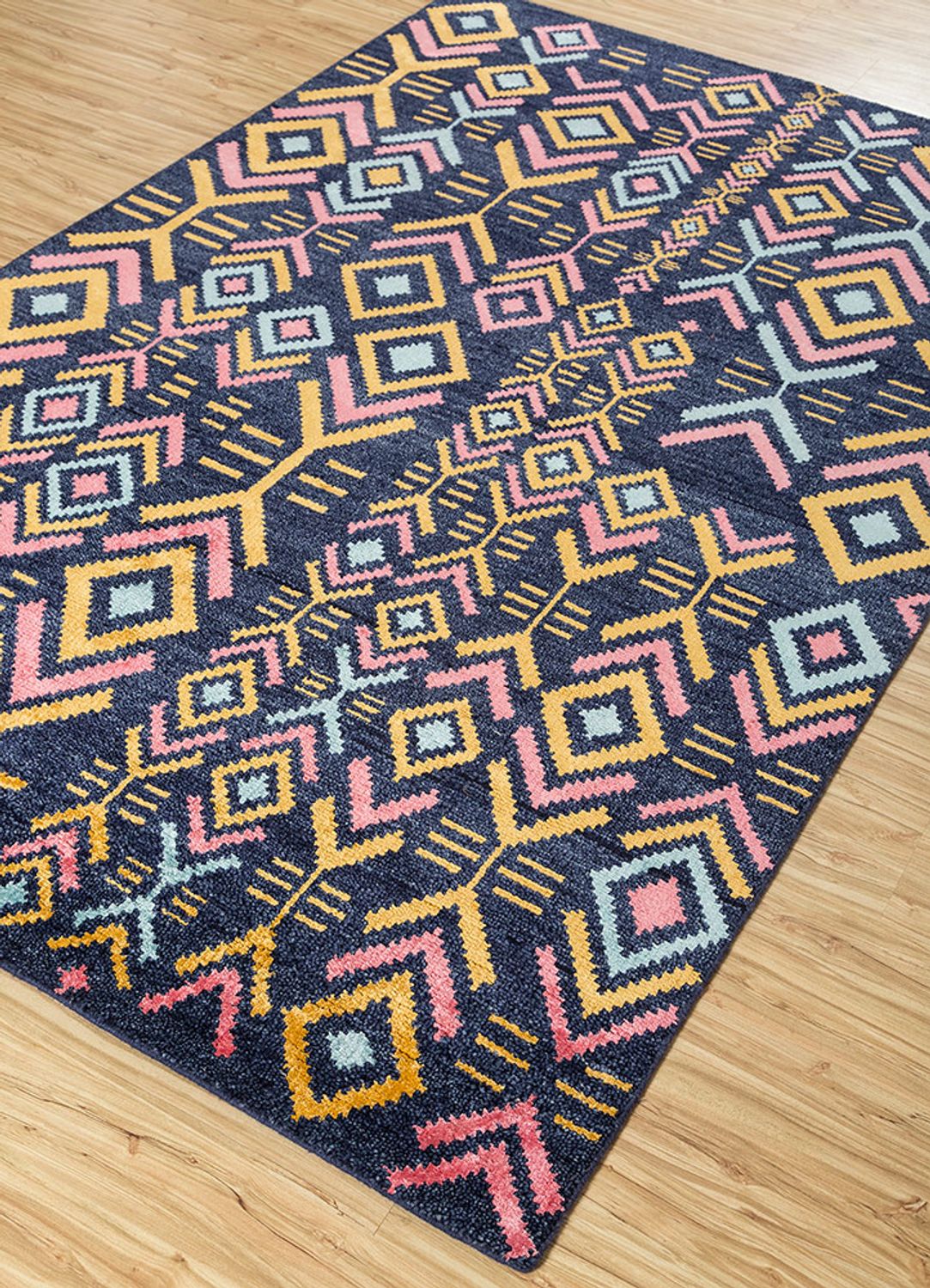 Alfombra de lana - 300 x 200 cm - azul