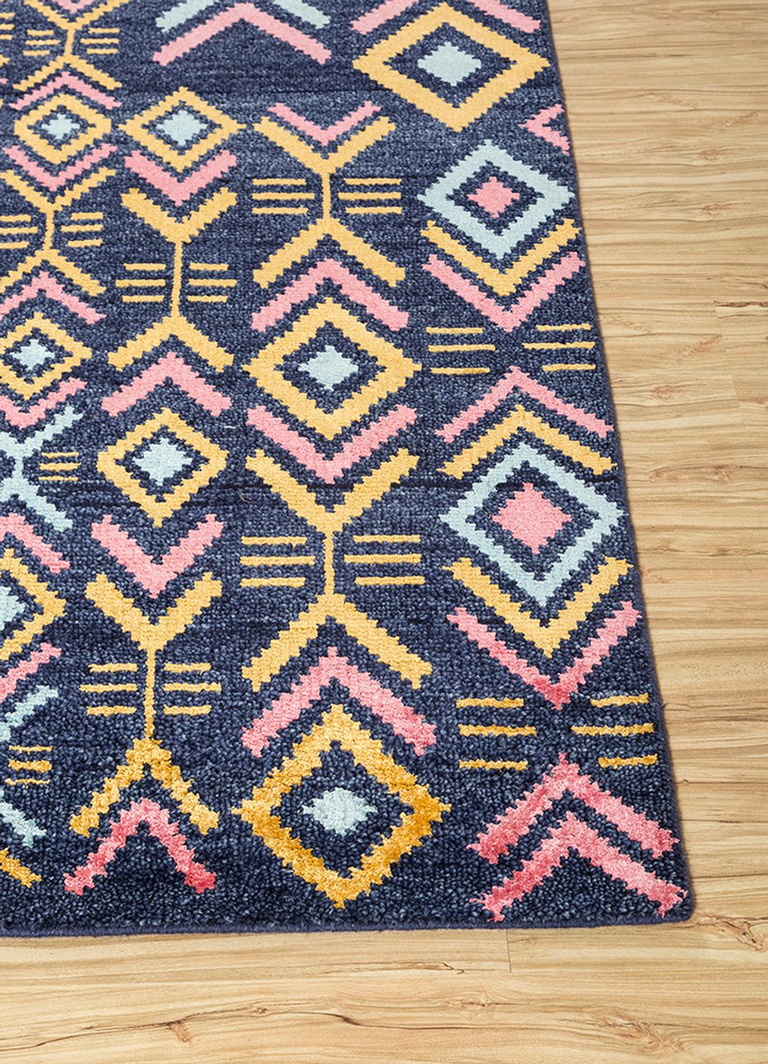 Alfombra de lana - 300 x 200 cm - azul