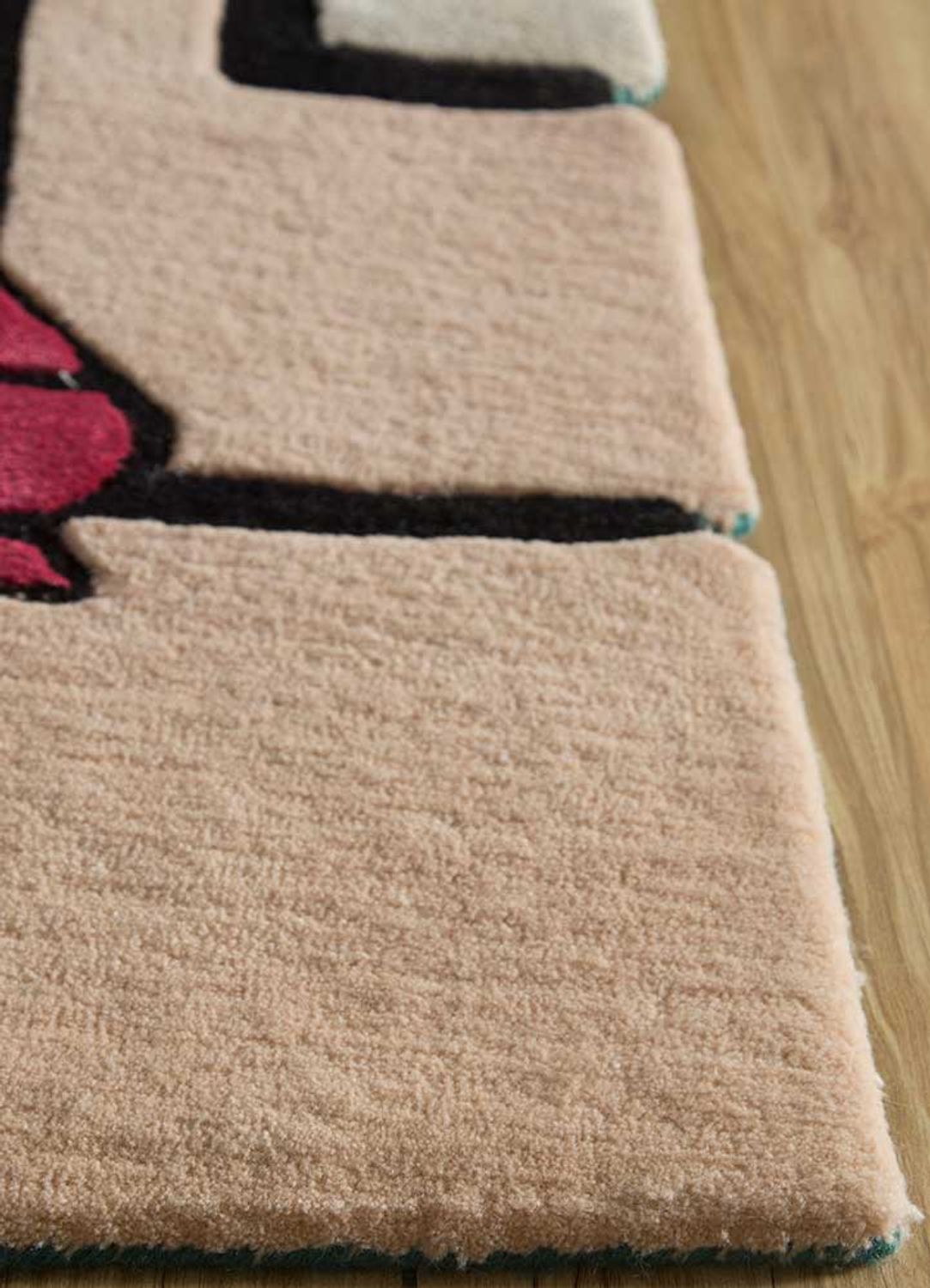 Alfombra de lana forma especial  - 270 x 180 cm - naranja