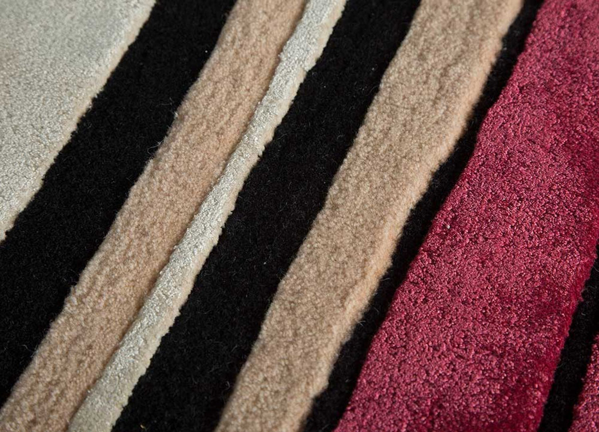 Alfombra de lana forma especial  - 270 x 180 cm - naranja