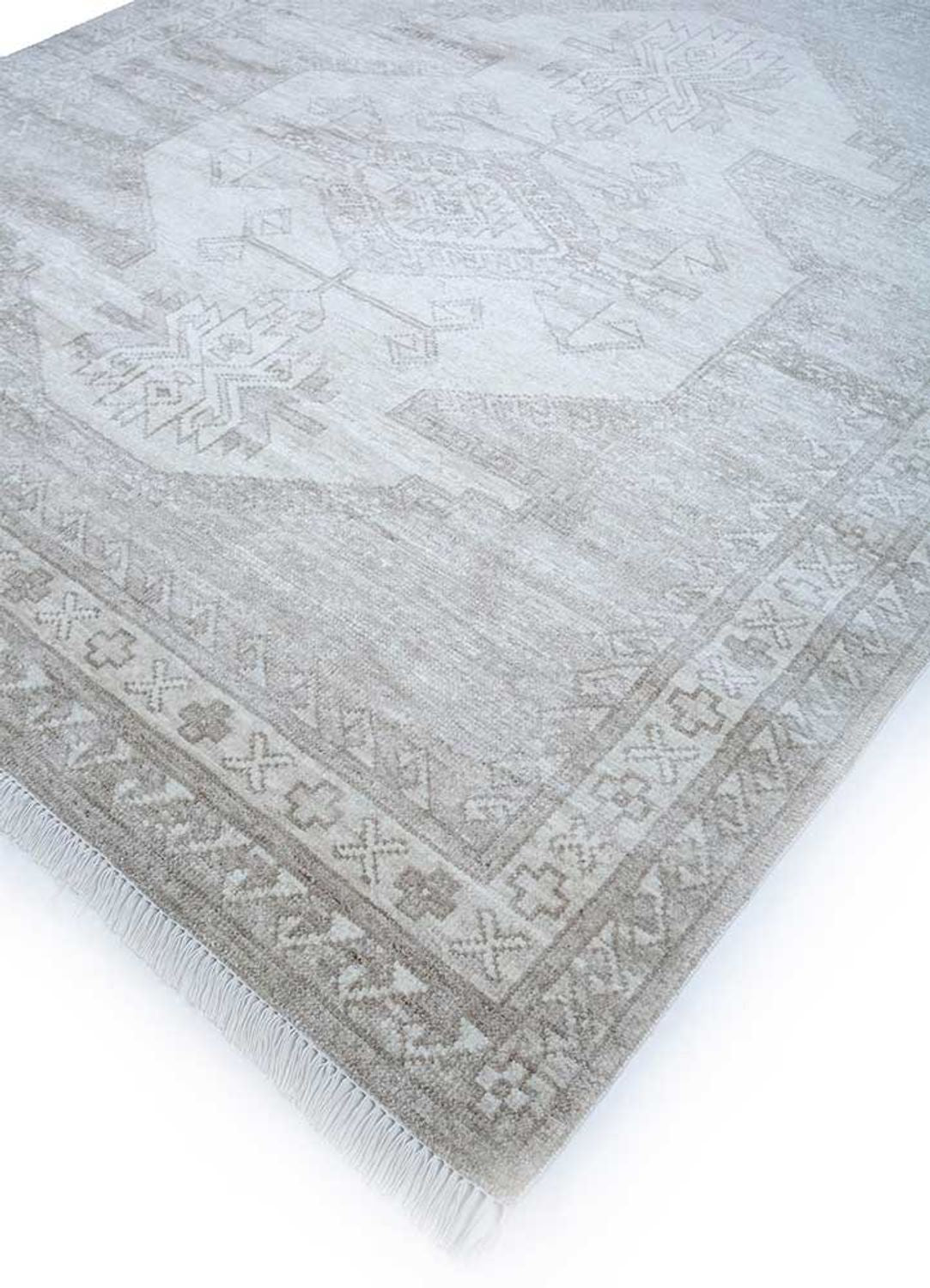 Alfombra de lana - 300 x 240 cm - gris claro