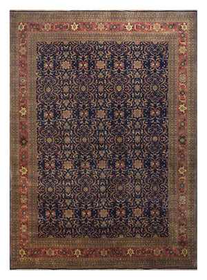 Alfombra de lana - 450 x 360 cm - azul