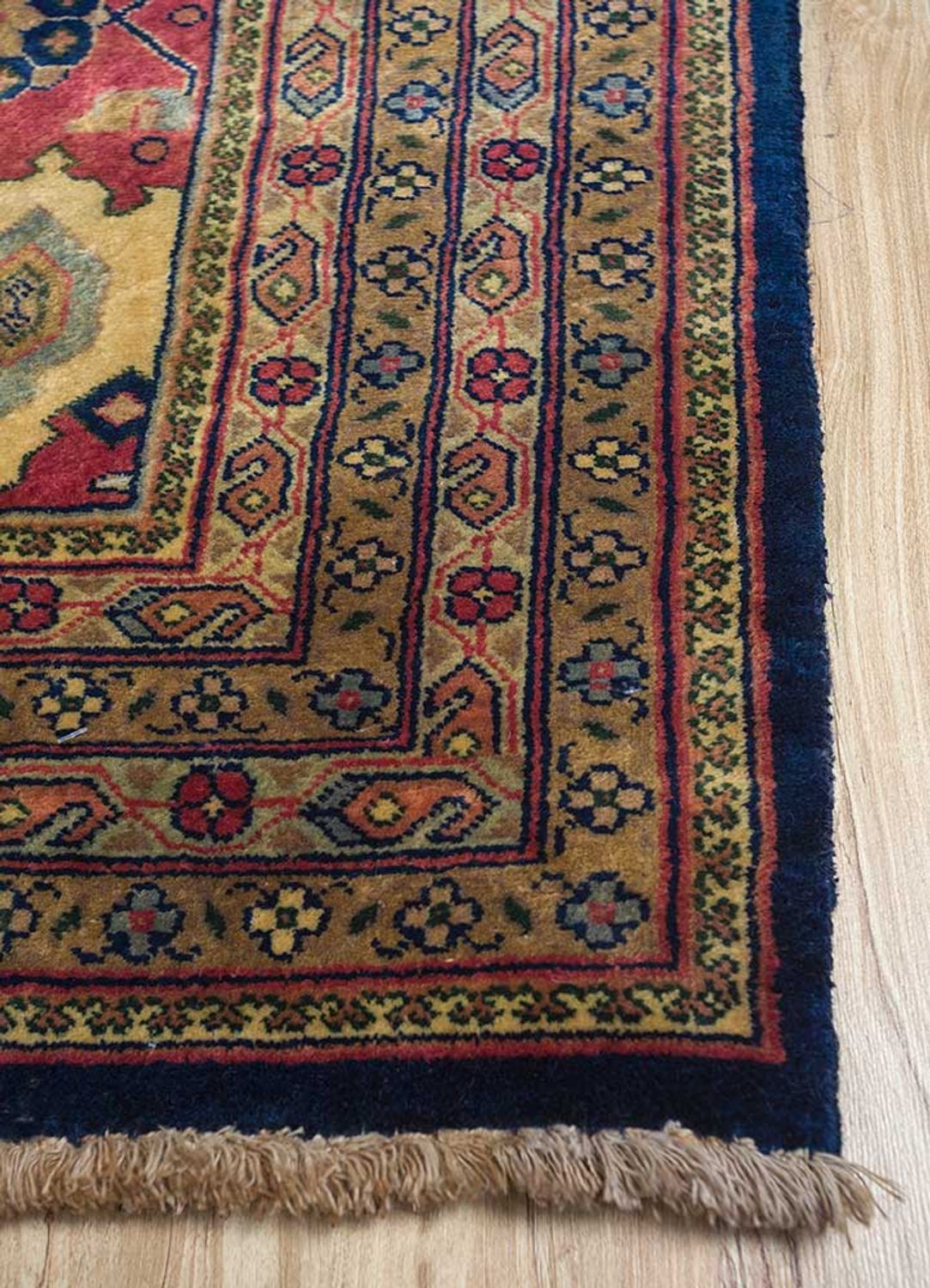 Alfombra de lana - 450 x 360 cm - azul