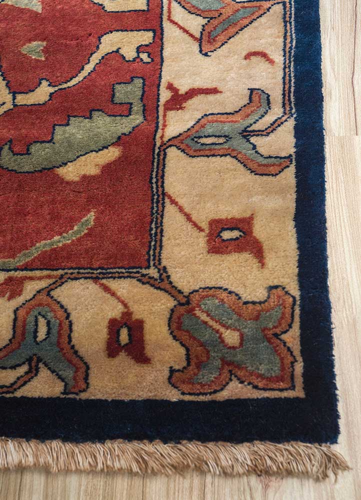 Alfombra de lana - 435 x 360 cm - azul