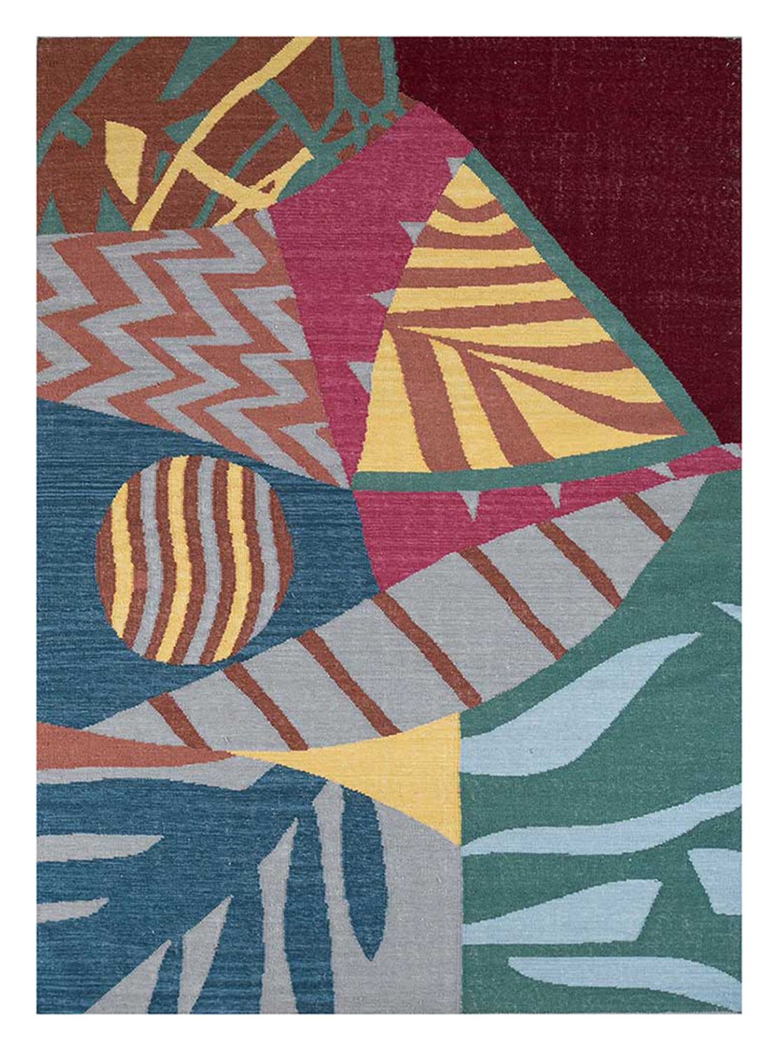 Alfombra de lana - 270 x 180 cm - multicolor