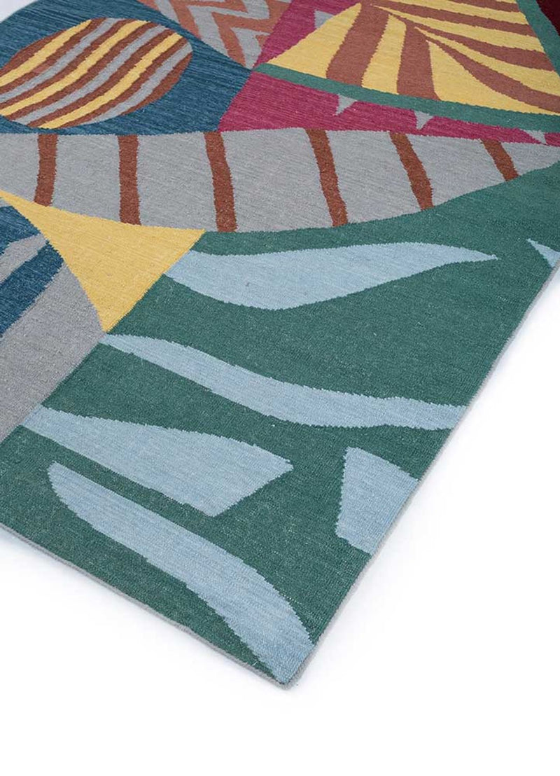 Alfombra de lana - 270 x 180 cm - multicolor