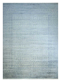 Alfombra de lana - 435 x 360 cm - azul claro