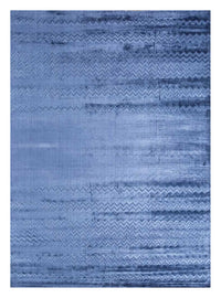Alfombra de viscosa - 300 x 240 cm - azul