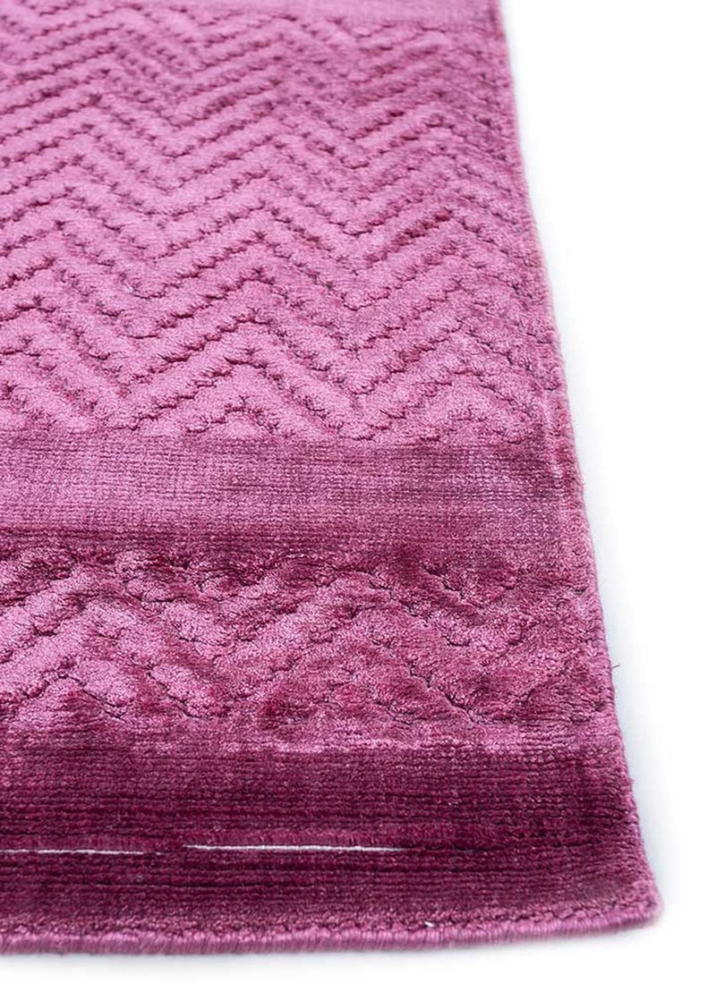Alfombra de viscosa - 240 x 150 cm - púrpura