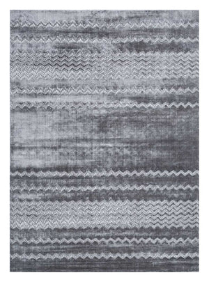 Alfombra de viscosa - 300 x 240 cm - azul