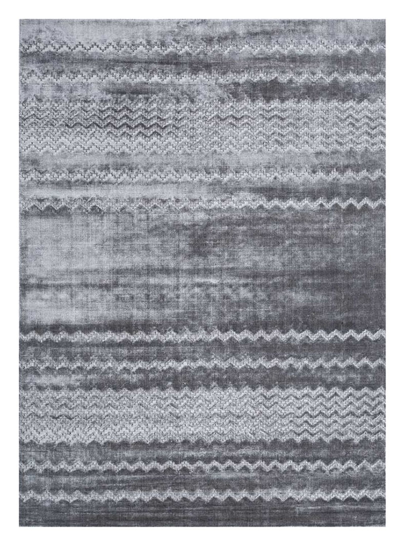 Alfombra de viscosa - 300 x 240 cm - azul