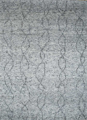 Alfombra de lana - 240 x 150 cm - gris claro