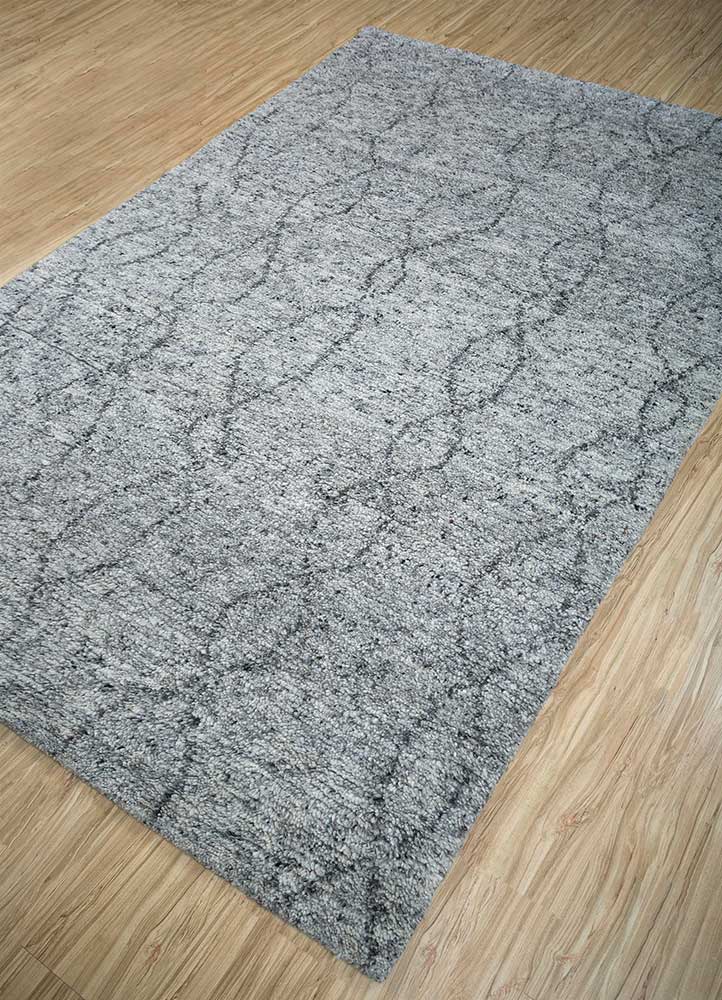 Alfombra de lana - 240 x 150 cm - gris claro