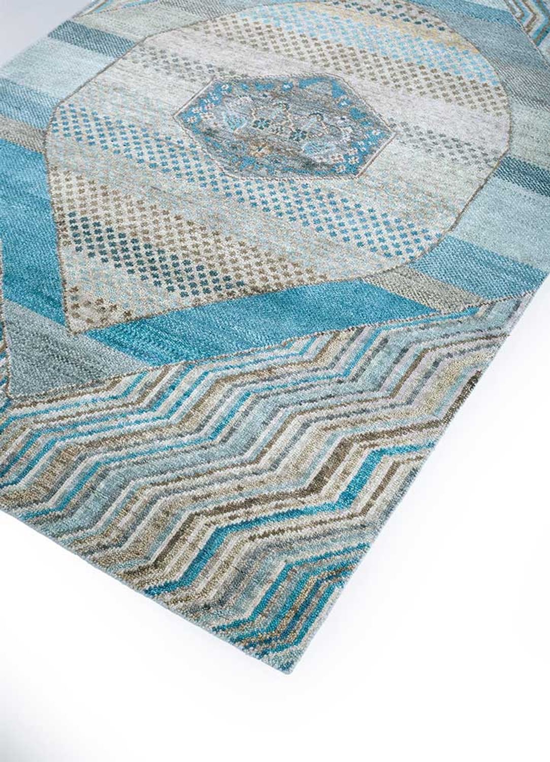 Alfombra de lana - 240 x 150 cm - multicolor