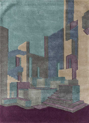 Alfombra de lana - 240 x 150 cm - multicolor