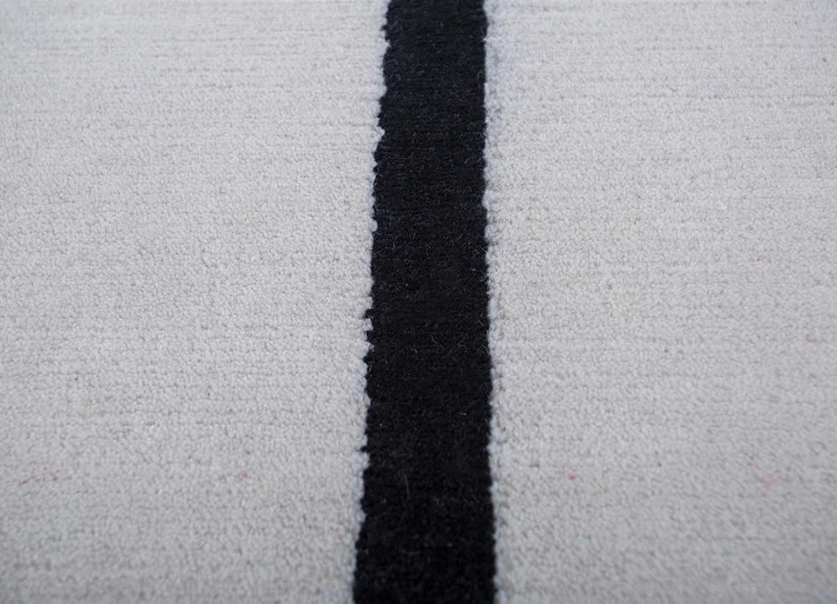 Alfombra de lana - 240 x 150 cm - gris oscuro