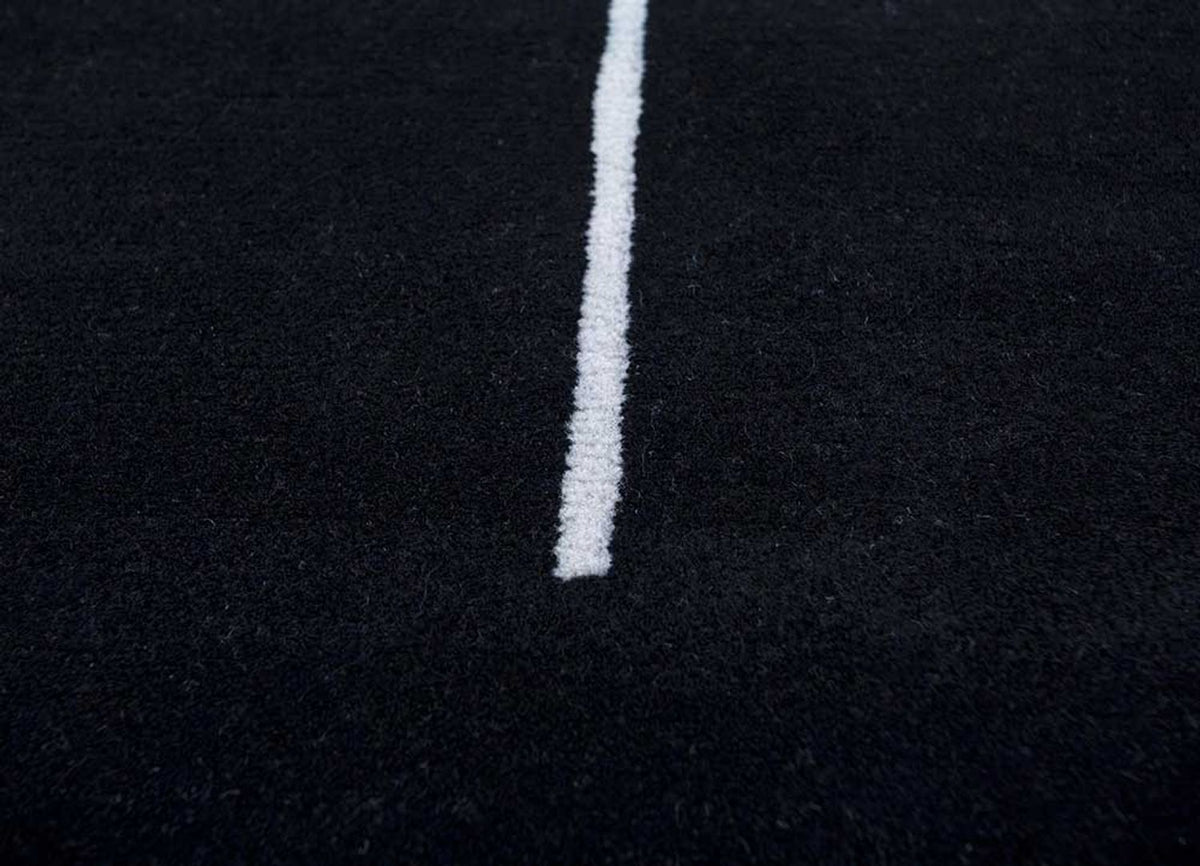 Alfombra de lana - 270 x 180 cm - negro