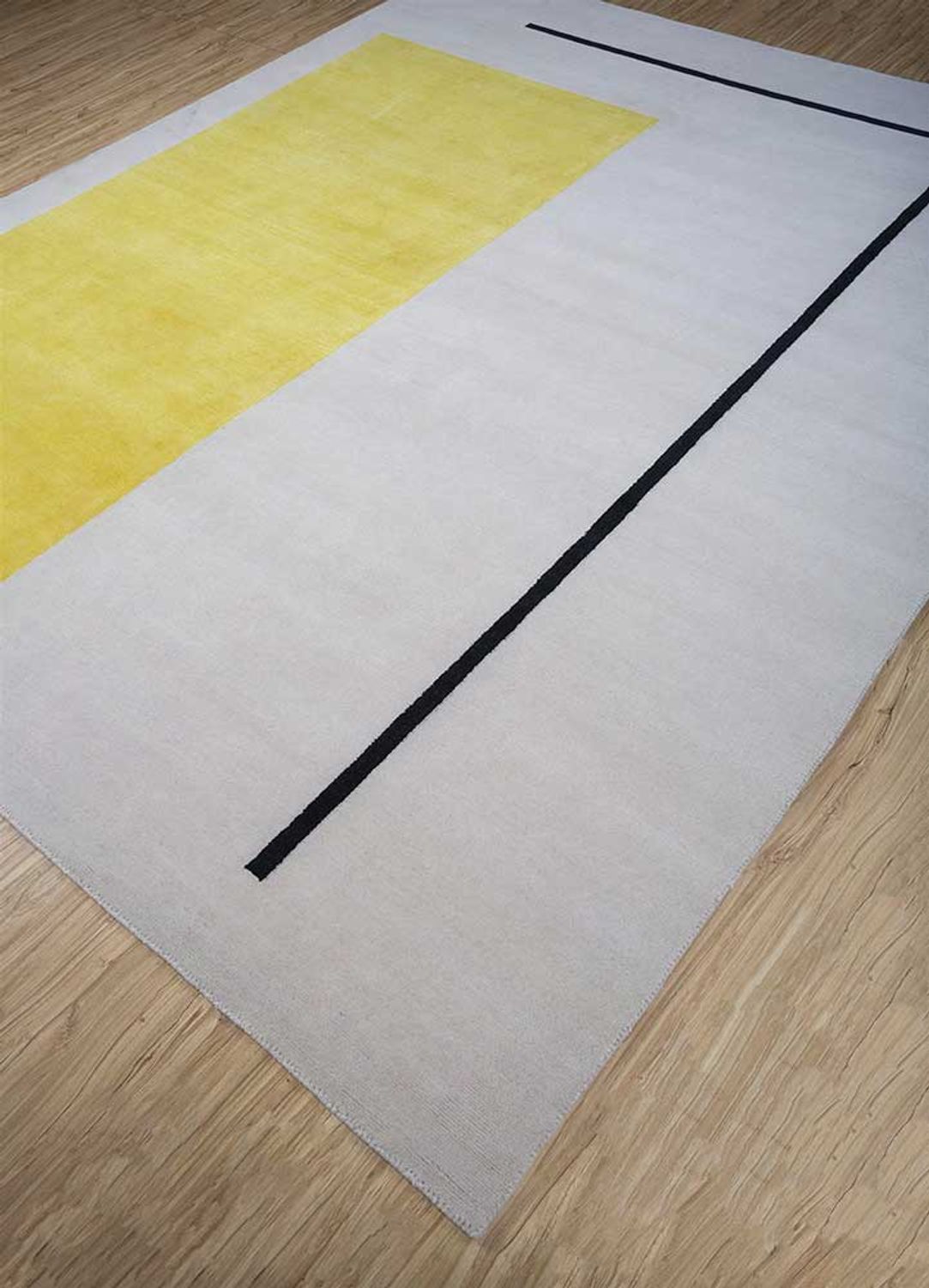 Alfombra de lana - 300 x 240 cm - gris oscuro