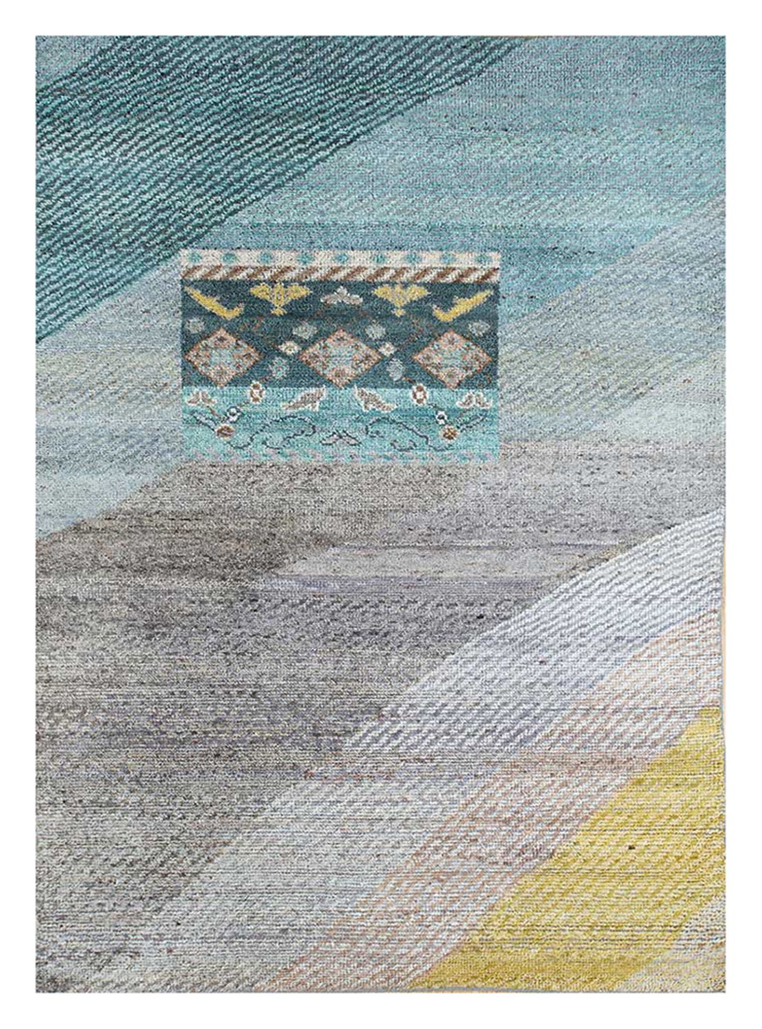 Alfombra de lana - 240 x 150 cm - multicolor