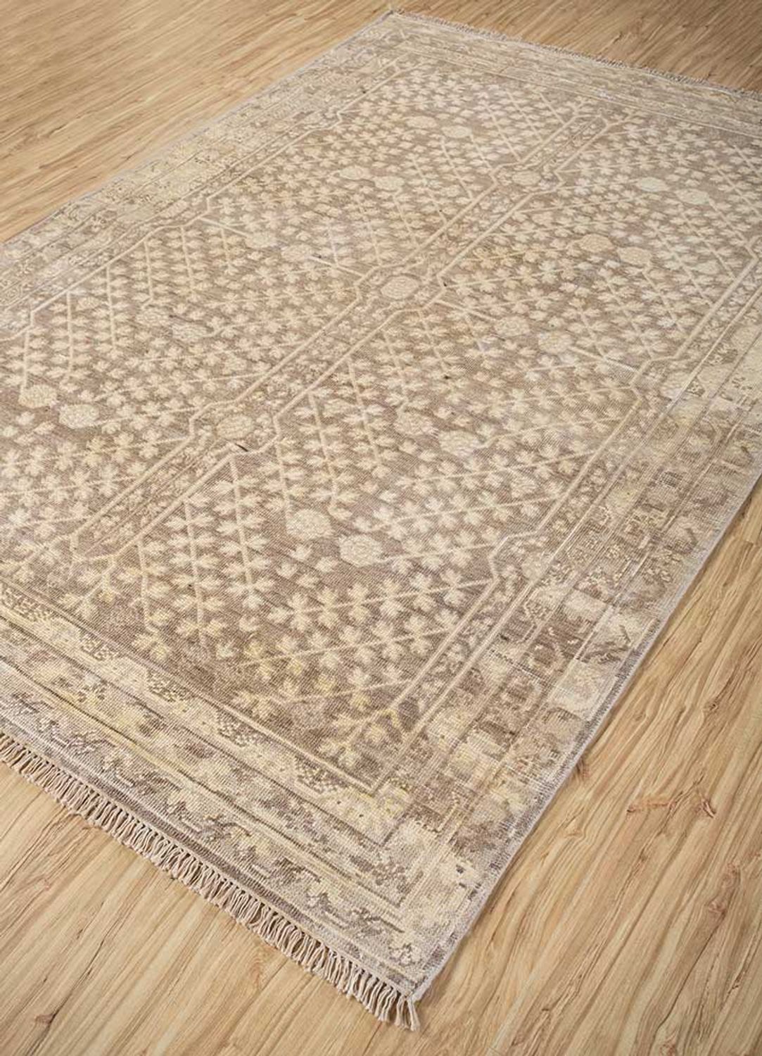 Alfombra de lana - 300 x 240 cm - beige oscuro