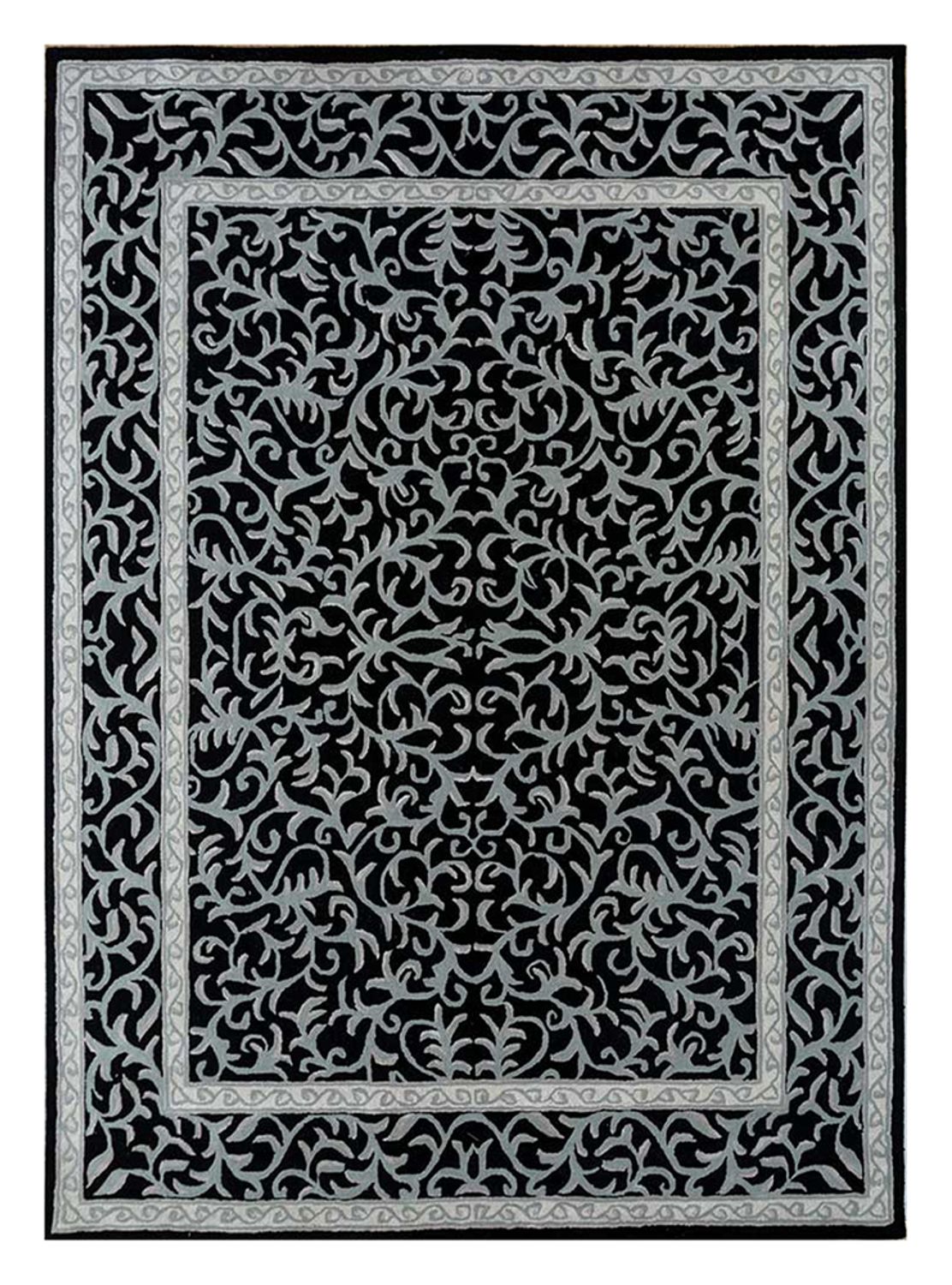 Alfombra de lana - 300 x 240 cm - antracita