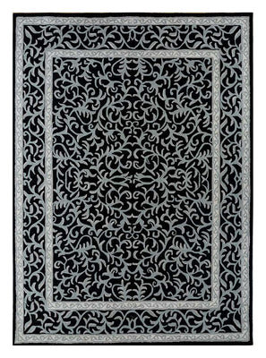 Alfombra de lana - 300 x 240 cm - antracita