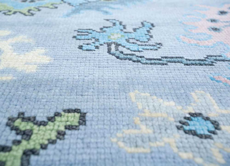Alfombra de lana - 300 x 240 cm - turquesa