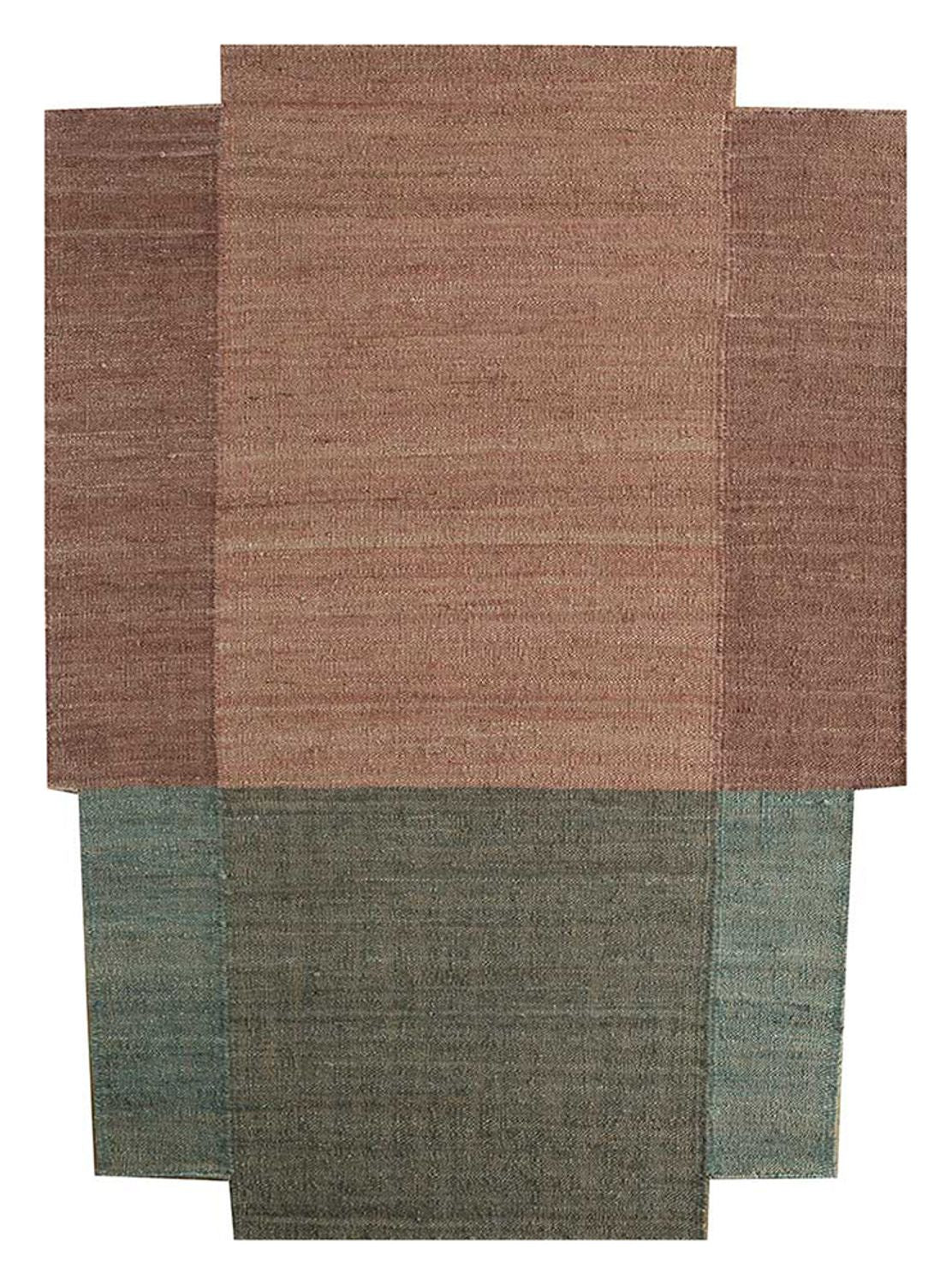 Alfombra de sisal forma especial  - 300 x 240 cm - multicolor