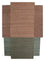 Alfombra de sisal forma especial  - 300 x 240 cm - multicolor