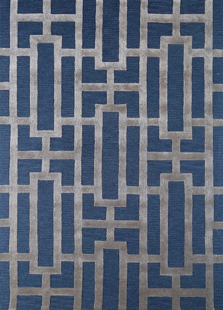 Alfombra de lana - 270 x 180 cm - azul