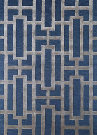 Alfombra de lana - 270 x 180 cm - azul
