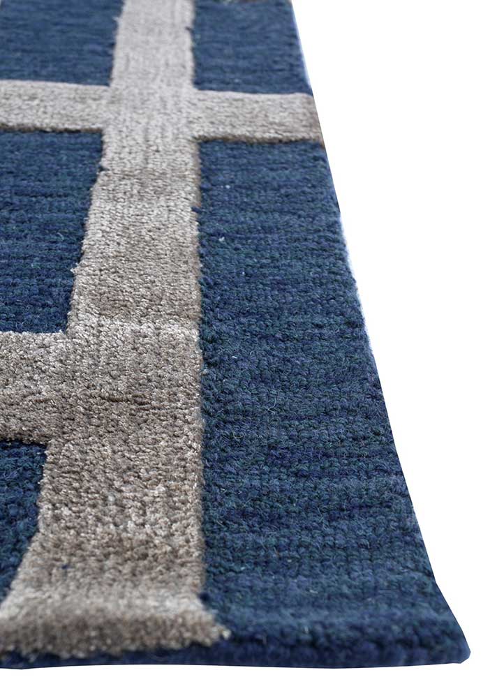 Alfombra de lana - 270 x 180 cm - azul