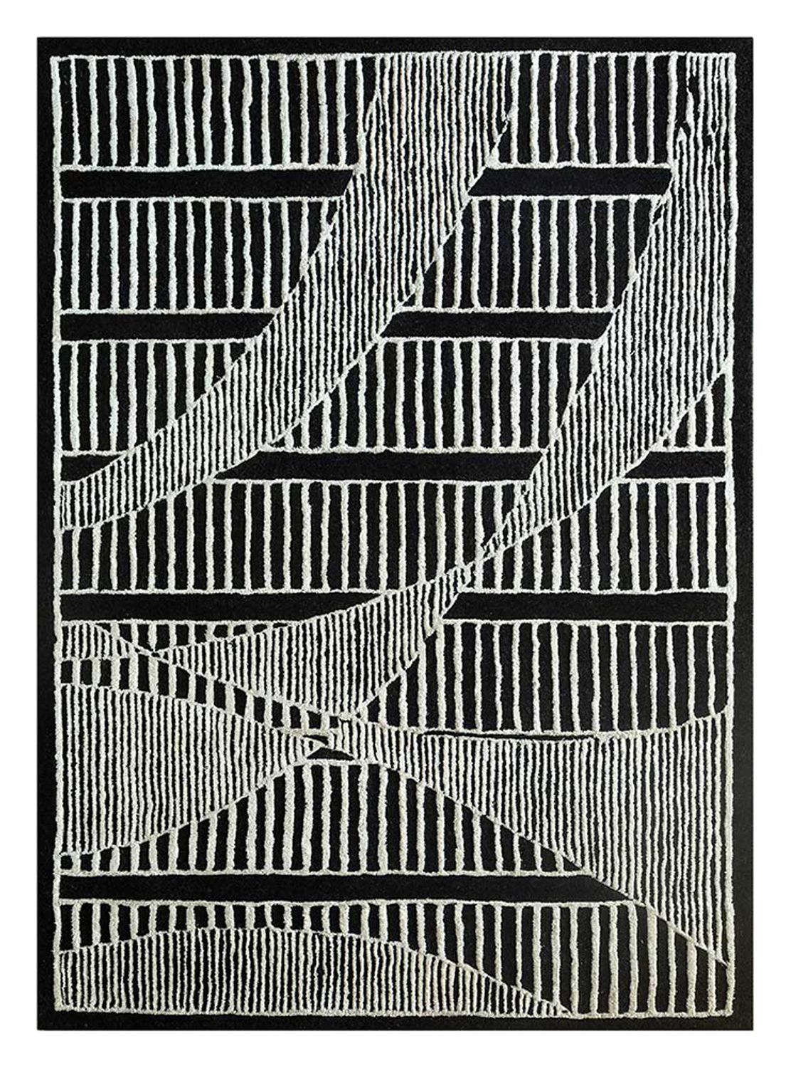 Alfombra de lana - 240 x 150 cm - multicolor