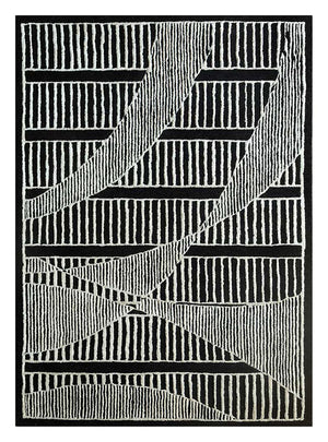 Alfombra de lana - 240 x 150 cm - multicolor