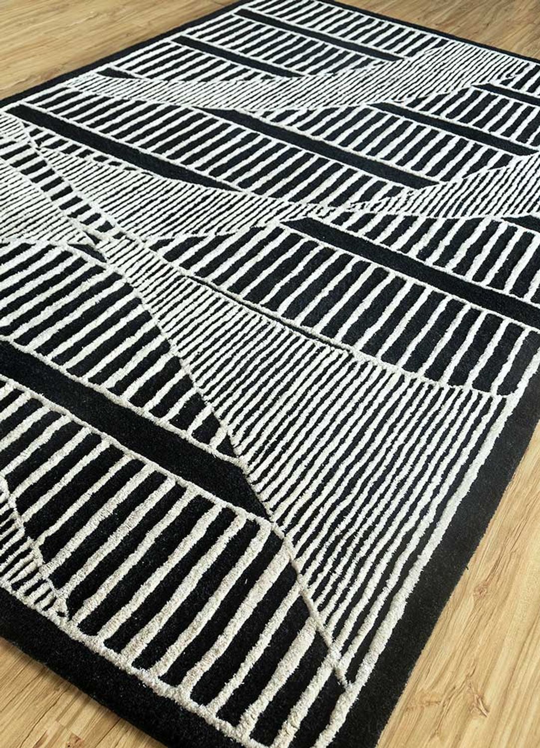 Alfombra de lana - 240 x 150 cm - multicolor