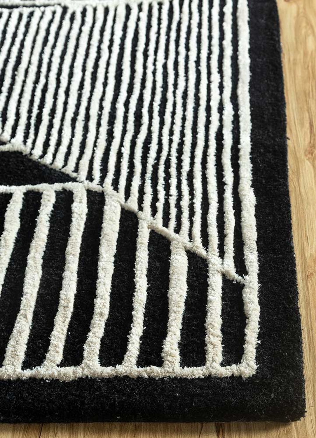 Alfombra de lana - 240 x 150 cm - multicolor