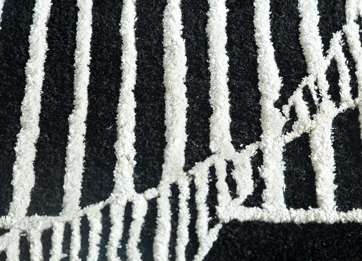 Alfombra de lana - 240 x 150 cm - multicolor