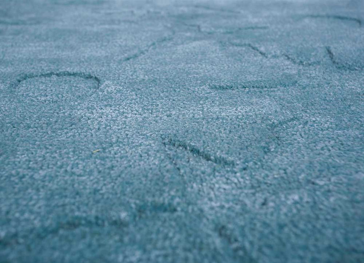 Alfombra de lana - 270 x 180 cm - turquesa