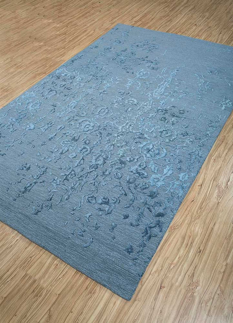 Alfombra de lana - 270 x 180 cm - azul