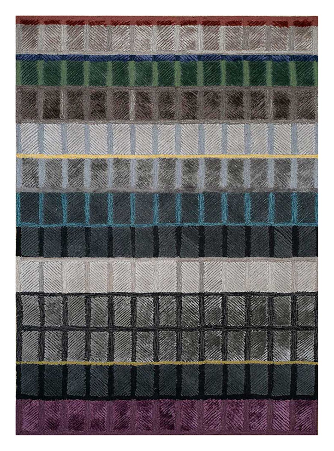 Alfombra de lana - 270 x 180 cm - multicolor