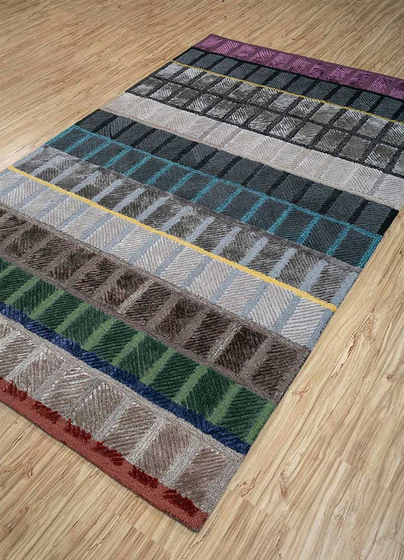 Alfombra de lana - 270 x 180 cm - multicolor
